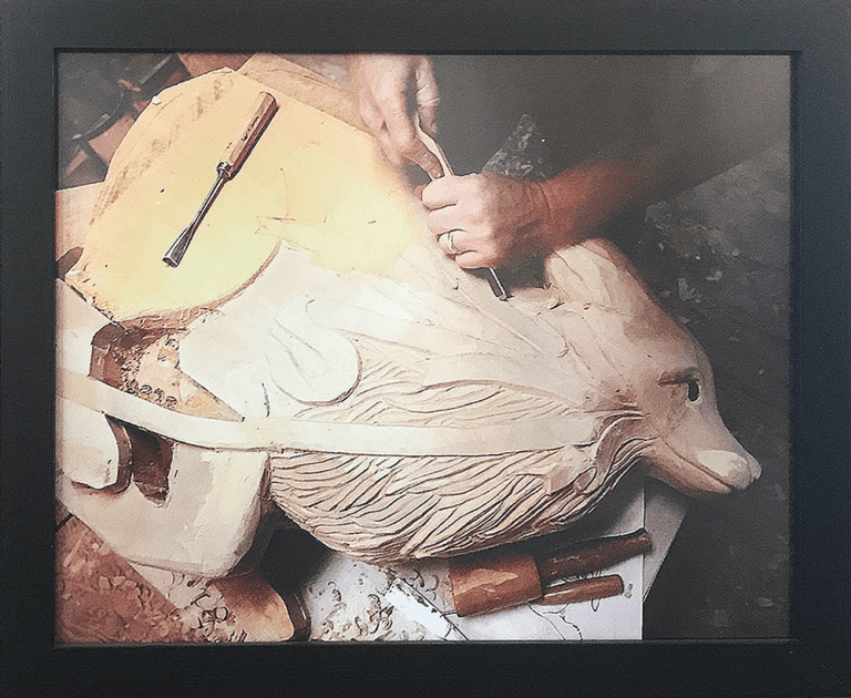 A Coyote is Carved